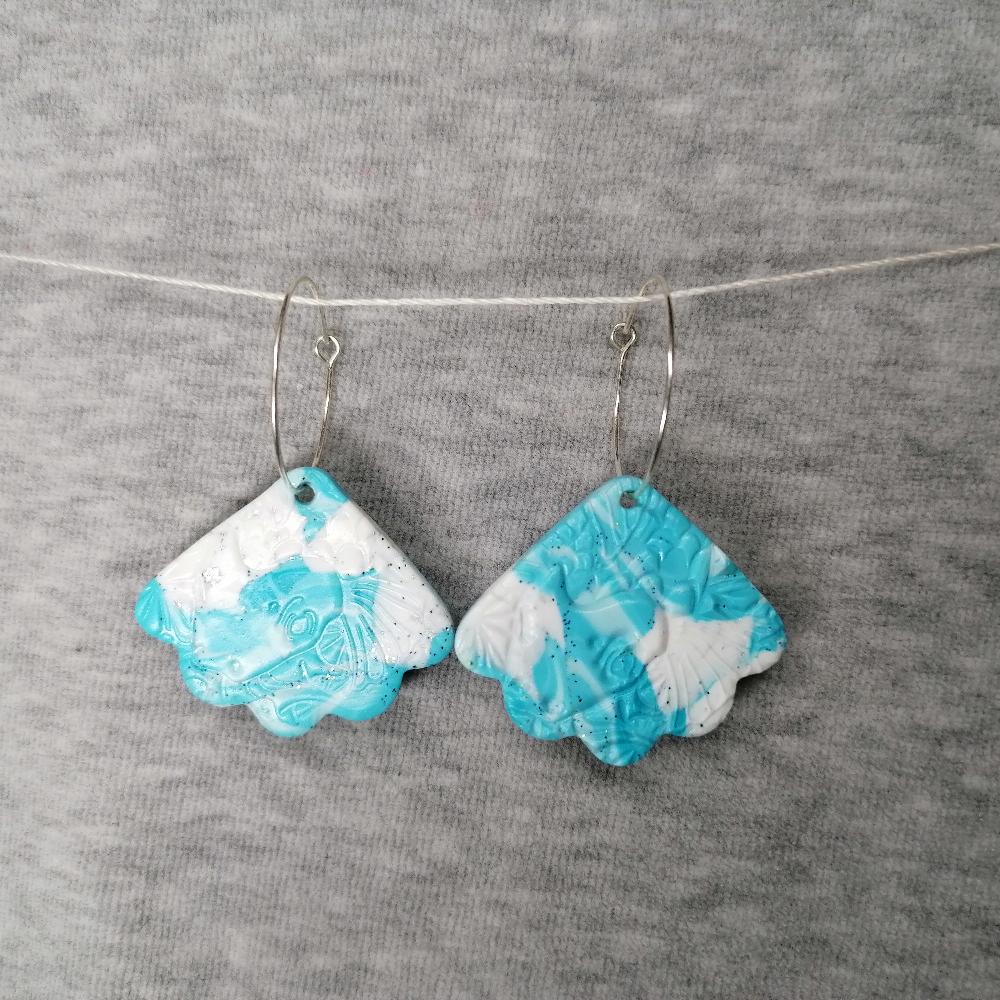 Boucle d'oreille _ "Avant goût Estival" Coquillage 2c