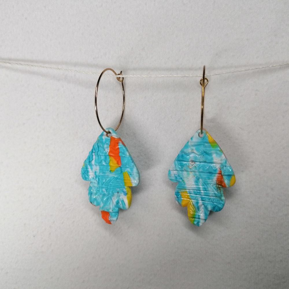 Boucle d'oreille _ "Avant goût Estival" 10b