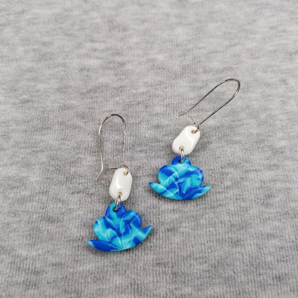 Boucle d'oreille _ "Bali" 21c