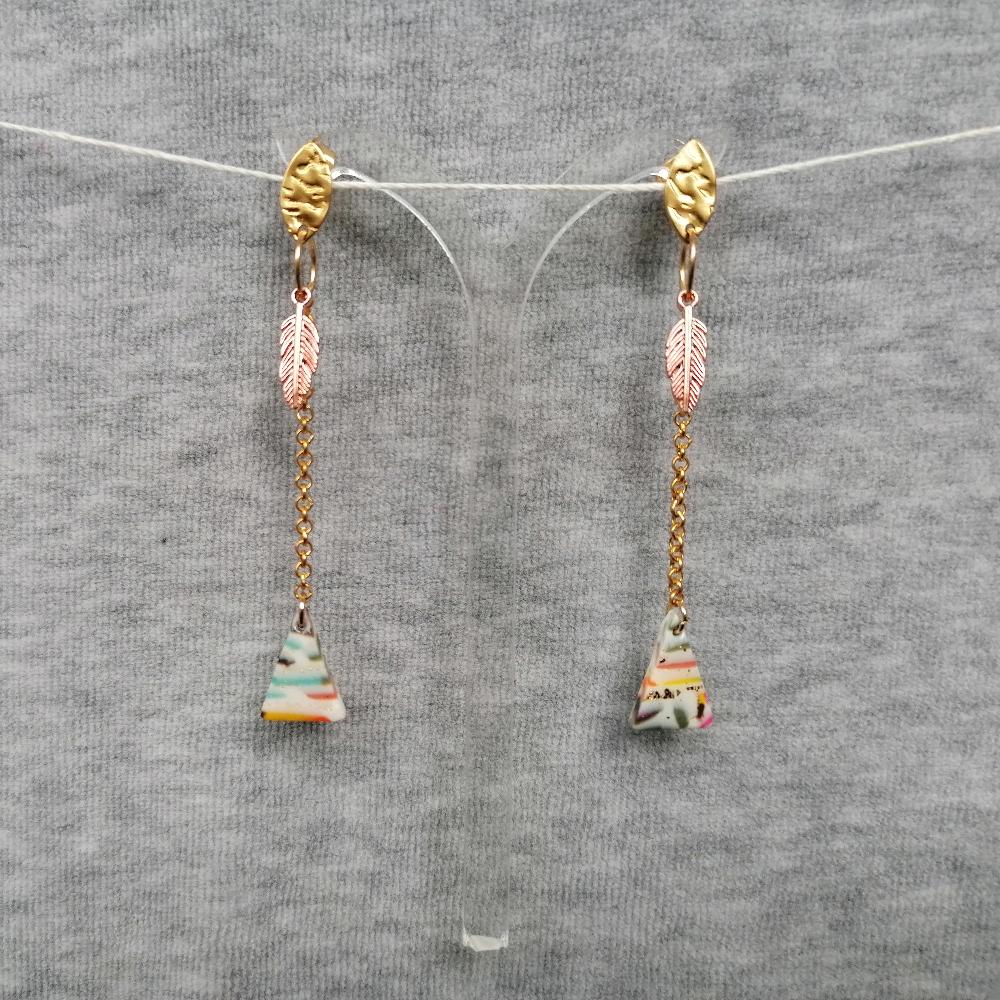 Boucle d'oreille _ "Coup de crayon" 3b