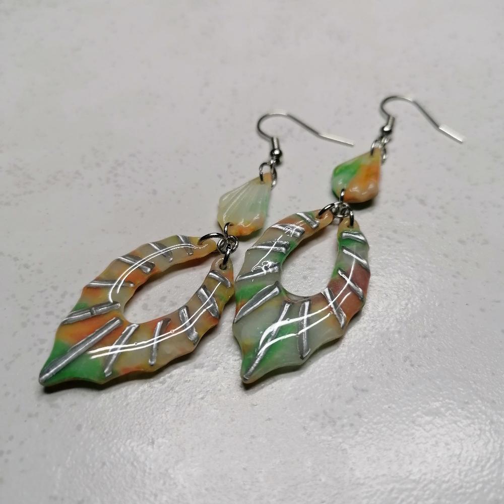 Boucle d'oreille _ "Douceurs Automnales" 5b