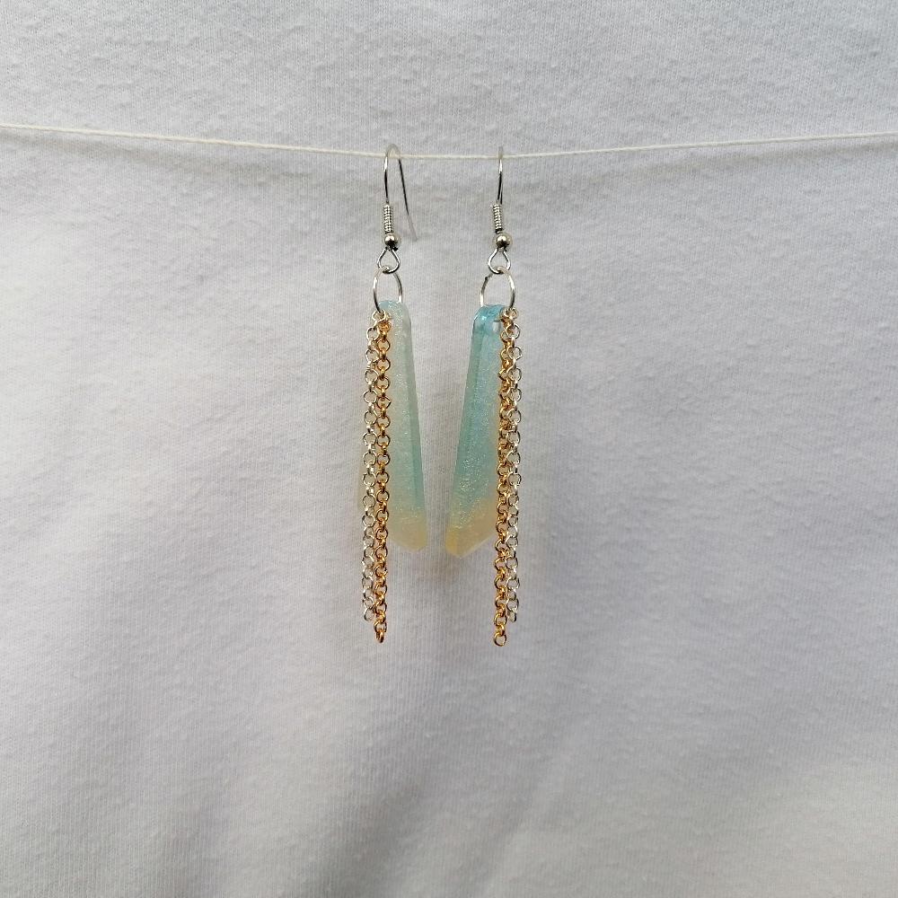 Boucle d'oreille _ "Entre Terre & Mer" 5b