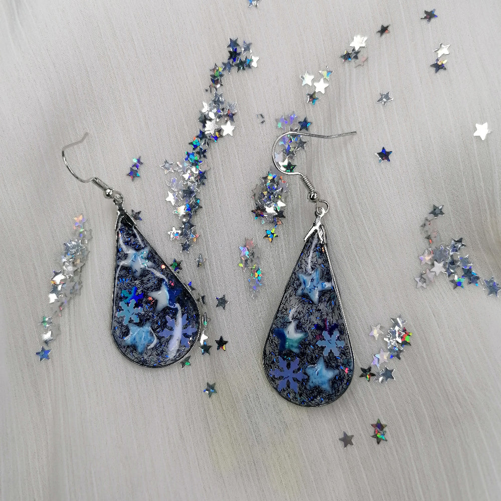 Boucle d'oreille _ "Éternelle" 18c