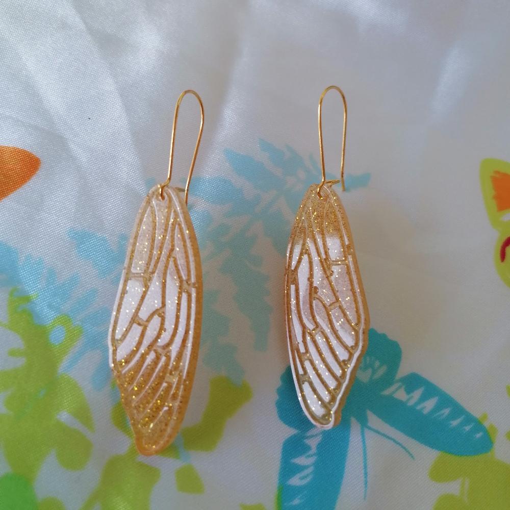 Boucle d'oreille _ "Papillons" 8a