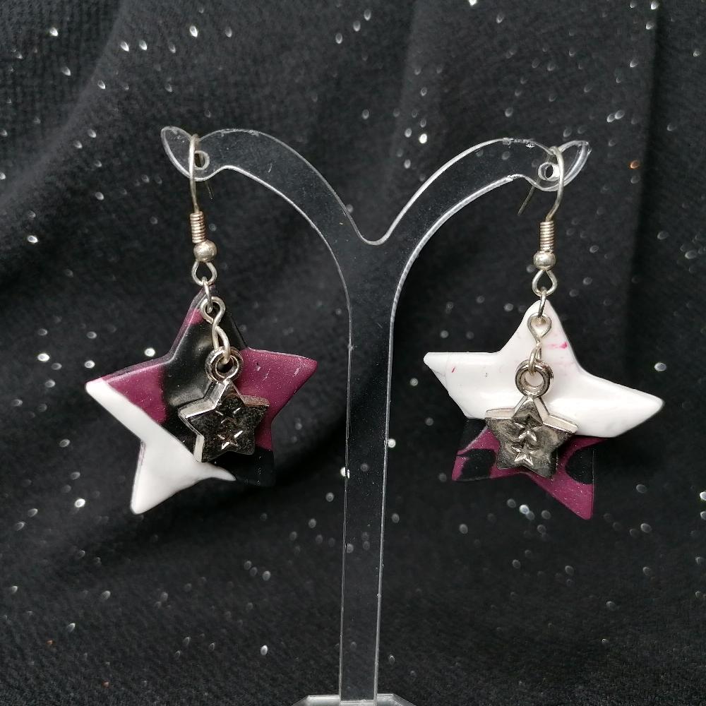 Boucle d'oreille - "Inspiration du moment" Etoile 1e