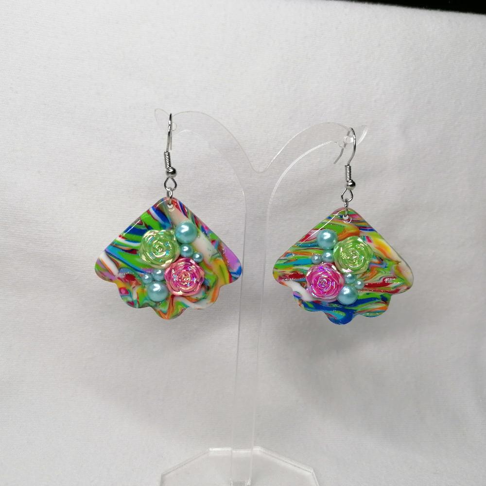 Boucle d'oreille - "Inspiration du moment" 8d