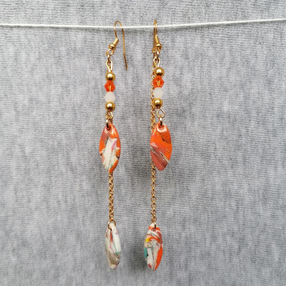 Boucle d'oreille _ "Matin d'Automne" 3b