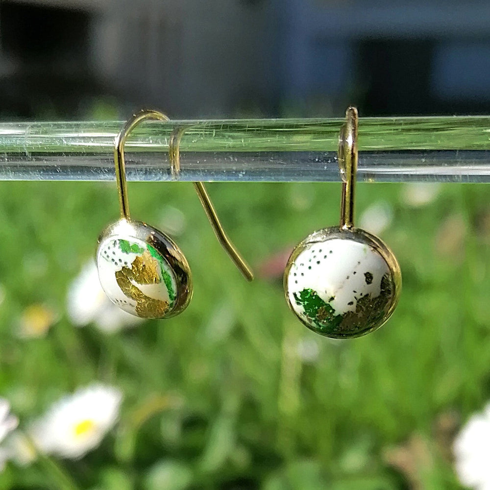 Boucle d'oreille polymère - Saint Patrick 1a