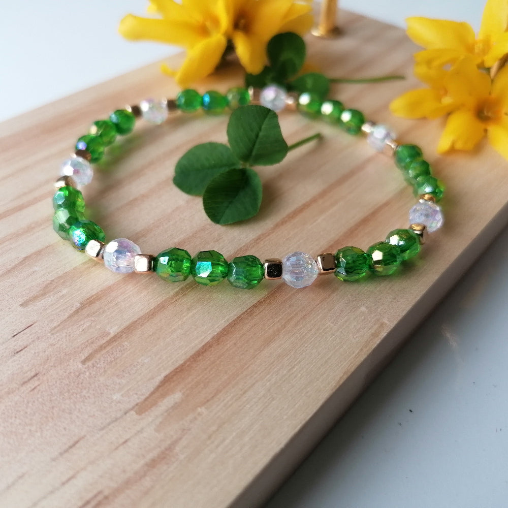 Bracelet perle acrylique - Saint Patrick L3-1