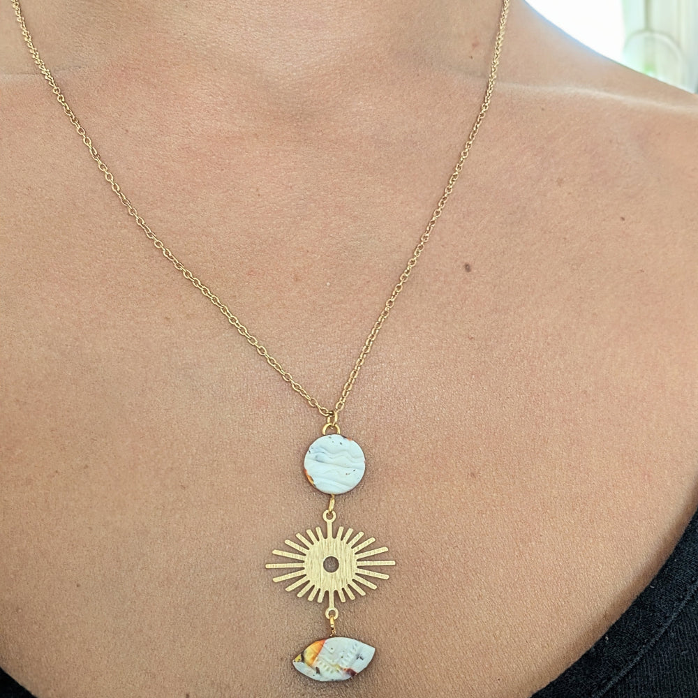 Collier "Eclats d'émotion" V2b - polymère