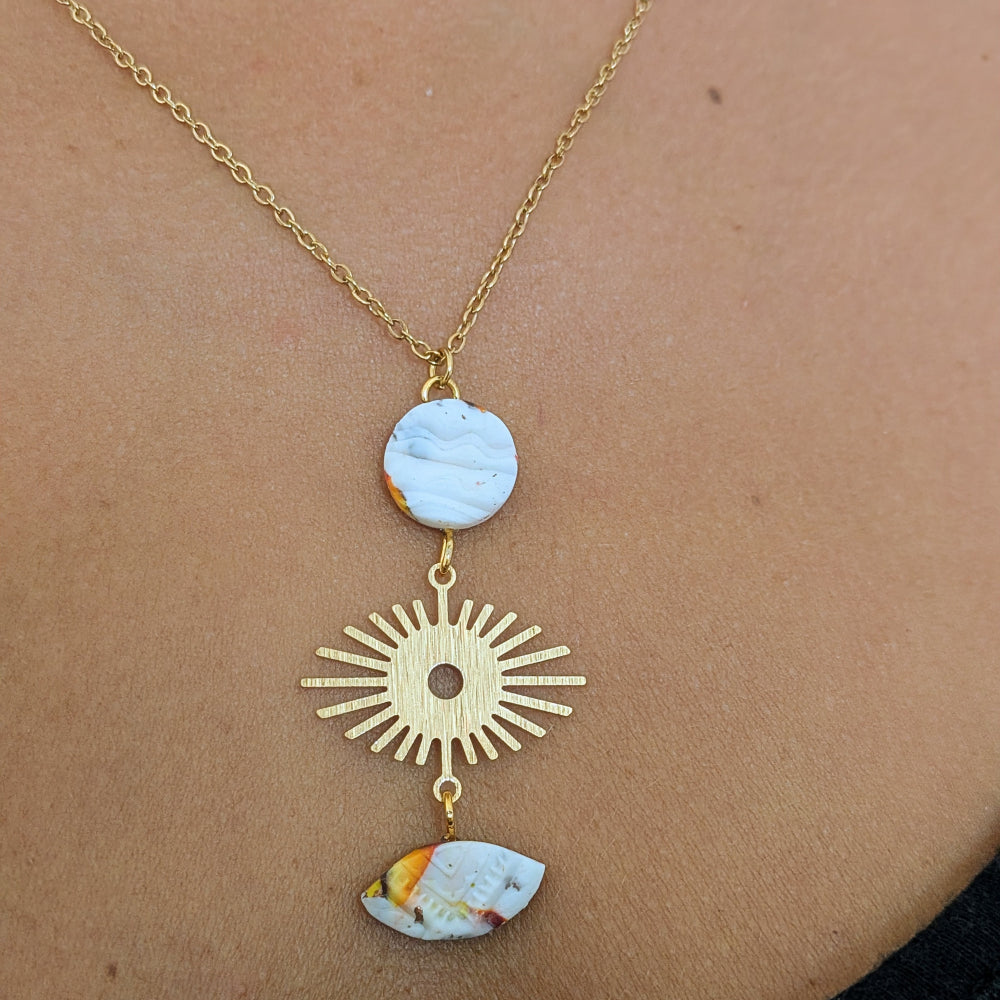Collier "Eclats d'émotion" V2c - polymère