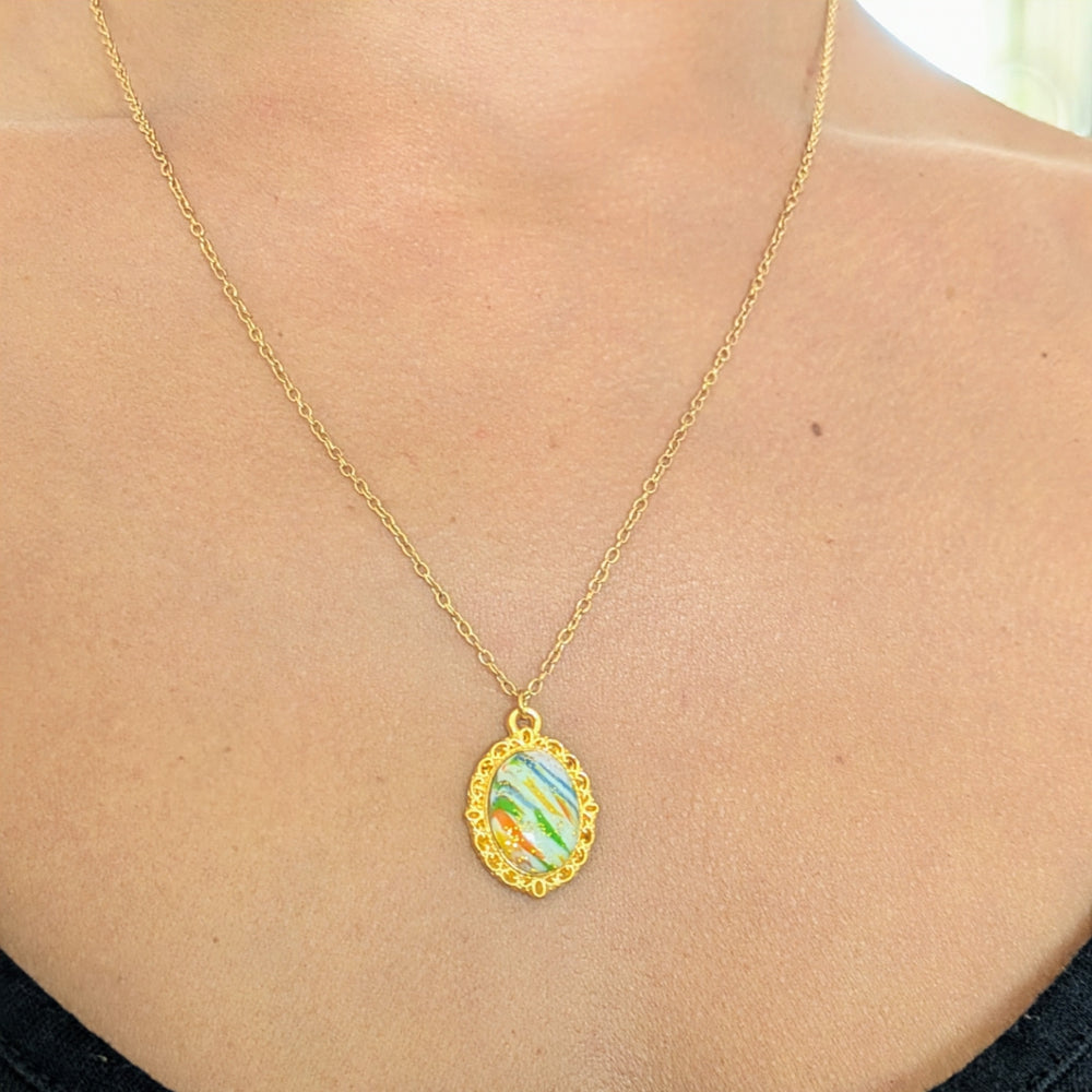 Collier "Eclats d'émotion" V1b - polymère