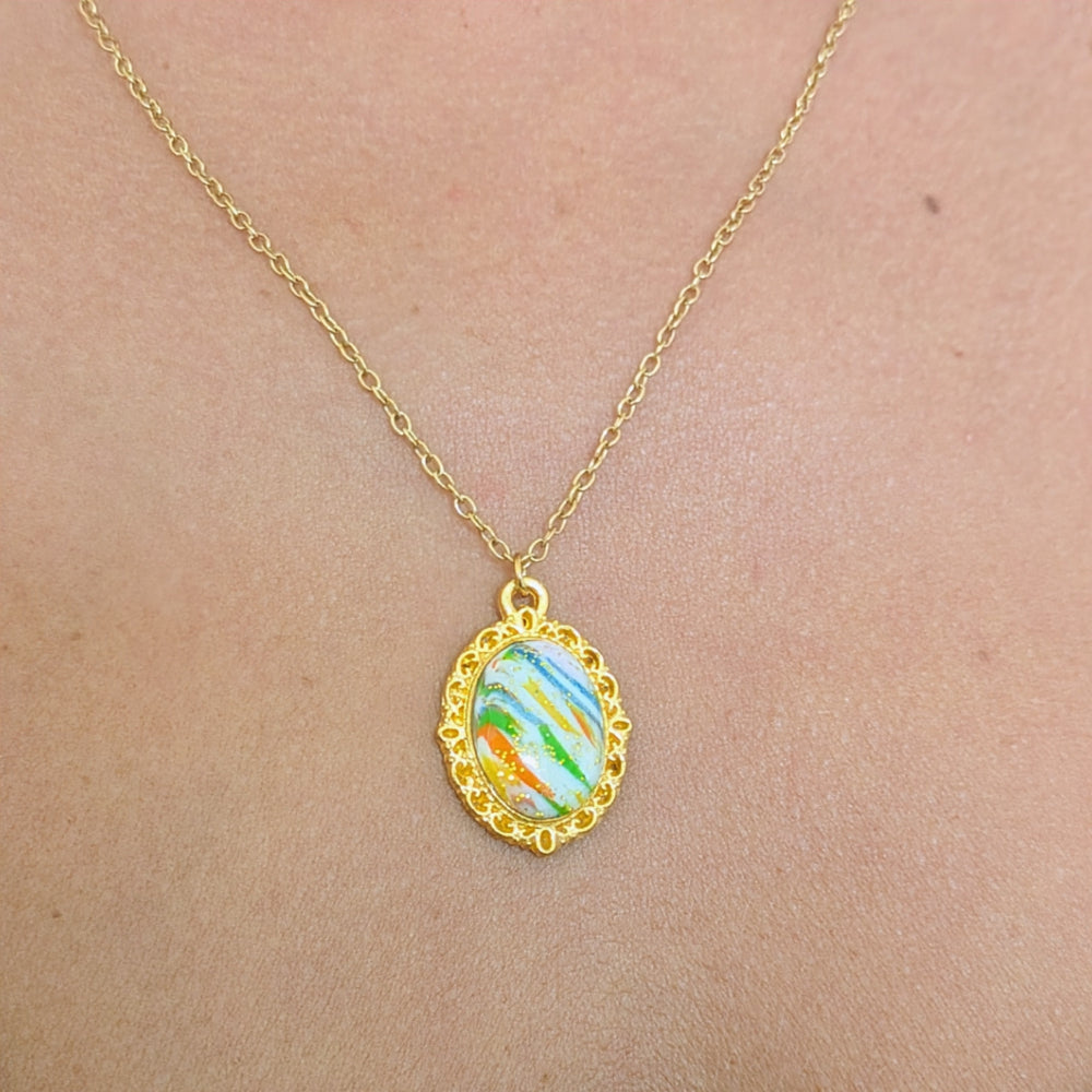 Collier "Eclats d'émotion" V1c - polymère