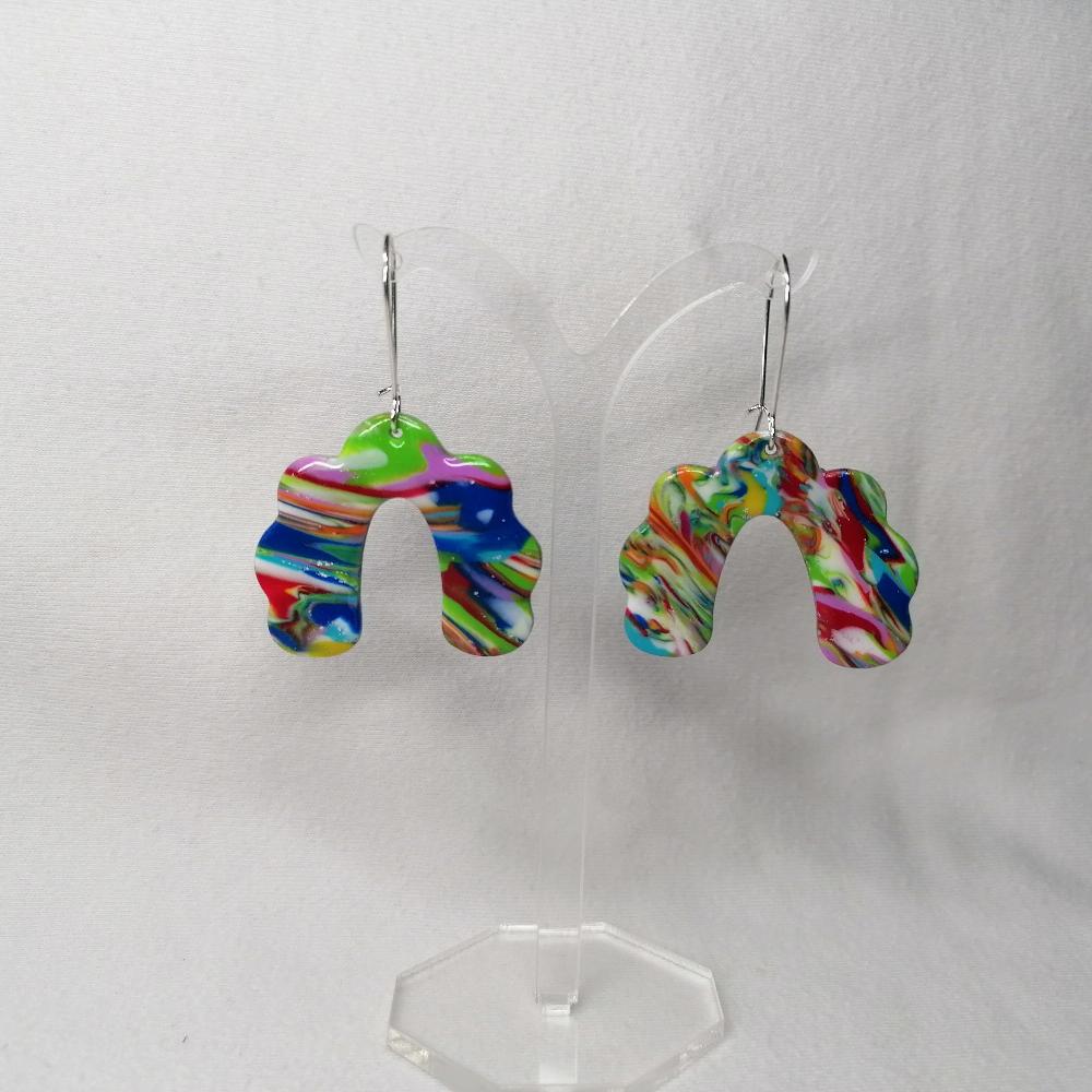 Boucle d'oreille _ "Pétillantes" Multi 5e