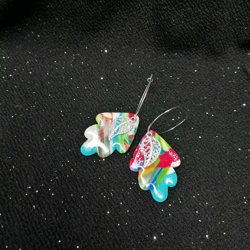 Boucle d'oreille _ "Pétillantes" Multi 6d