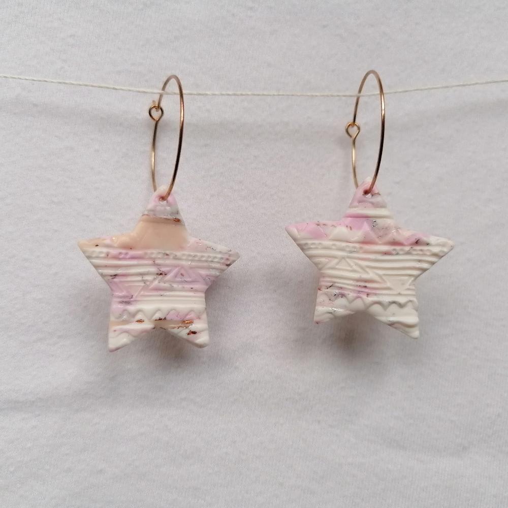 Boucle d'oreille _ "Pink Sweetness" 10c