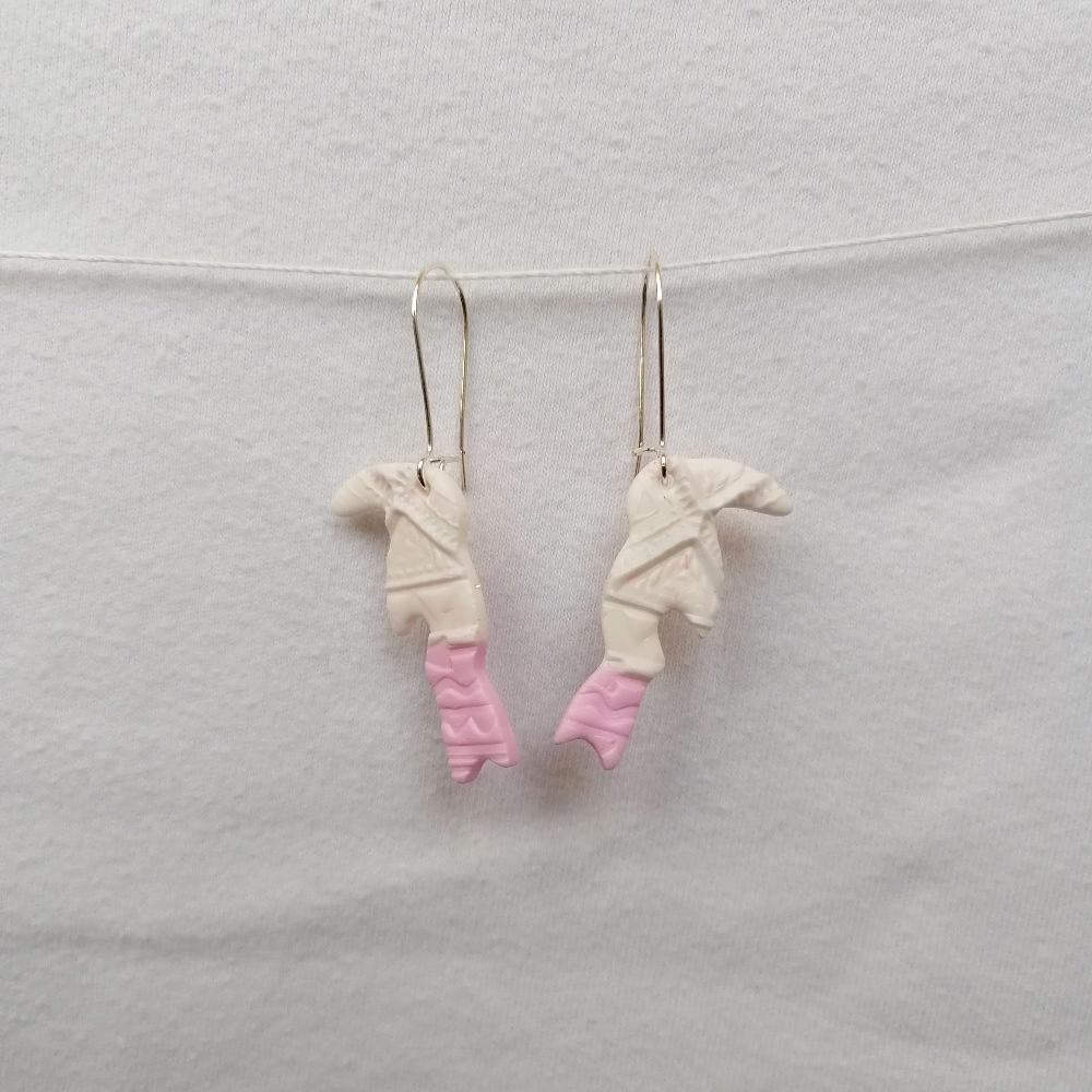 Boucle d'oreille _ "Pink Sweetness" 12