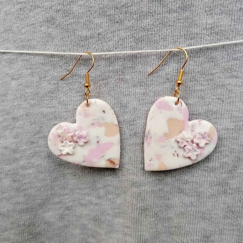 Boucle d'oreille _ "Pink Sweetness" 16b