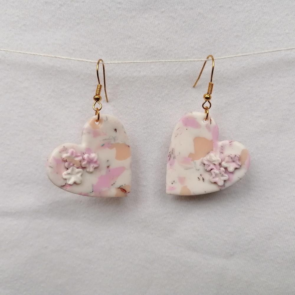 Boucle d'oreille _ "Pink Sweetness" 16c