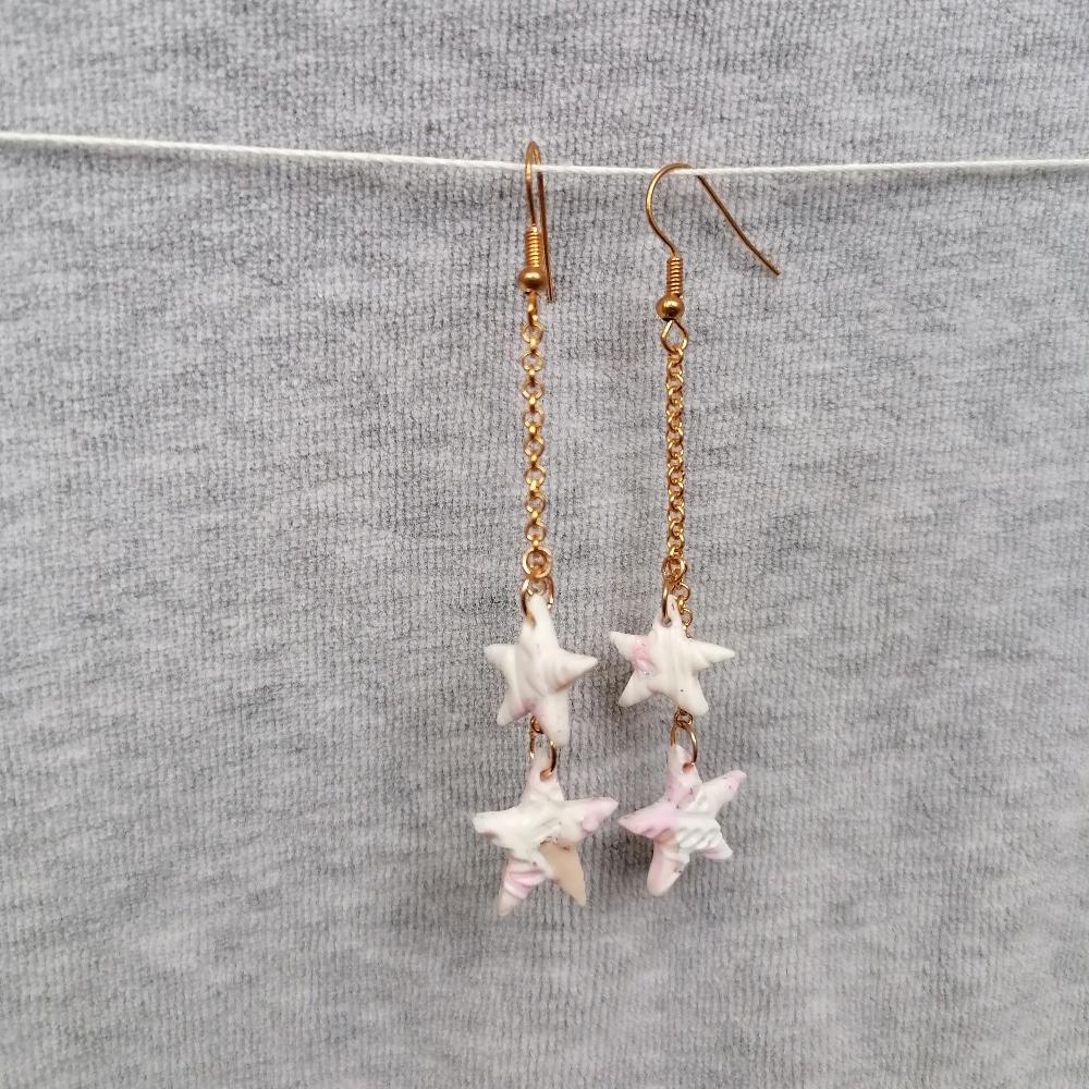 Boucle d'oreille _ "Pink Sweetness" 3b