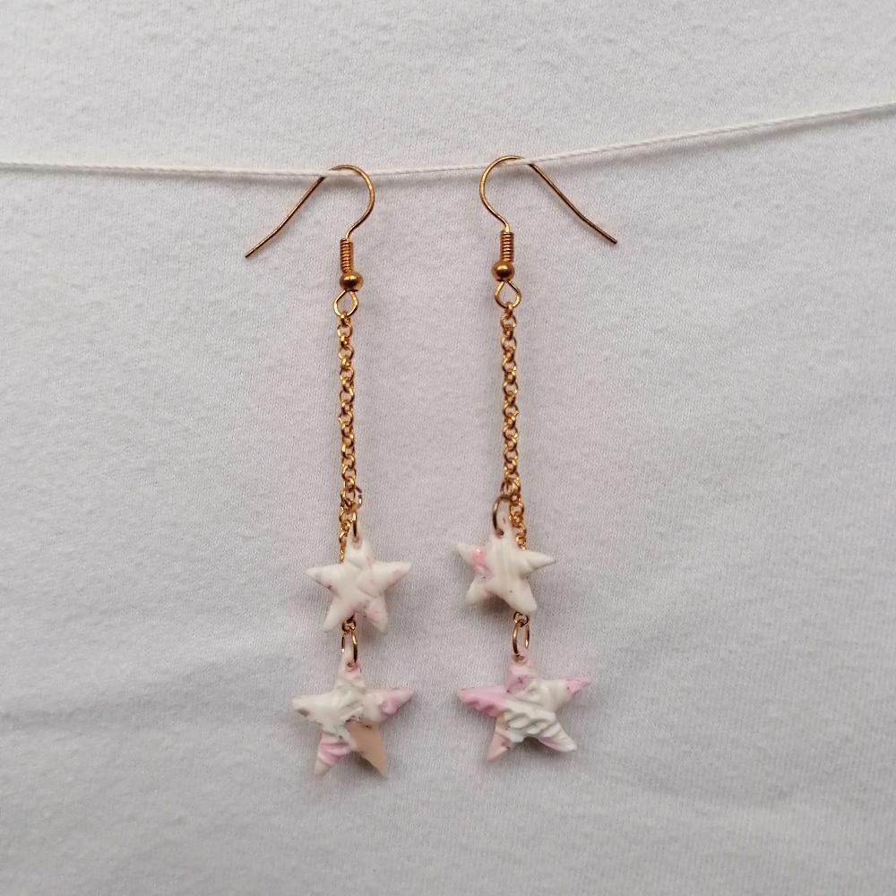 Boucle d'oreille _ "Pink Sweetness" 3c