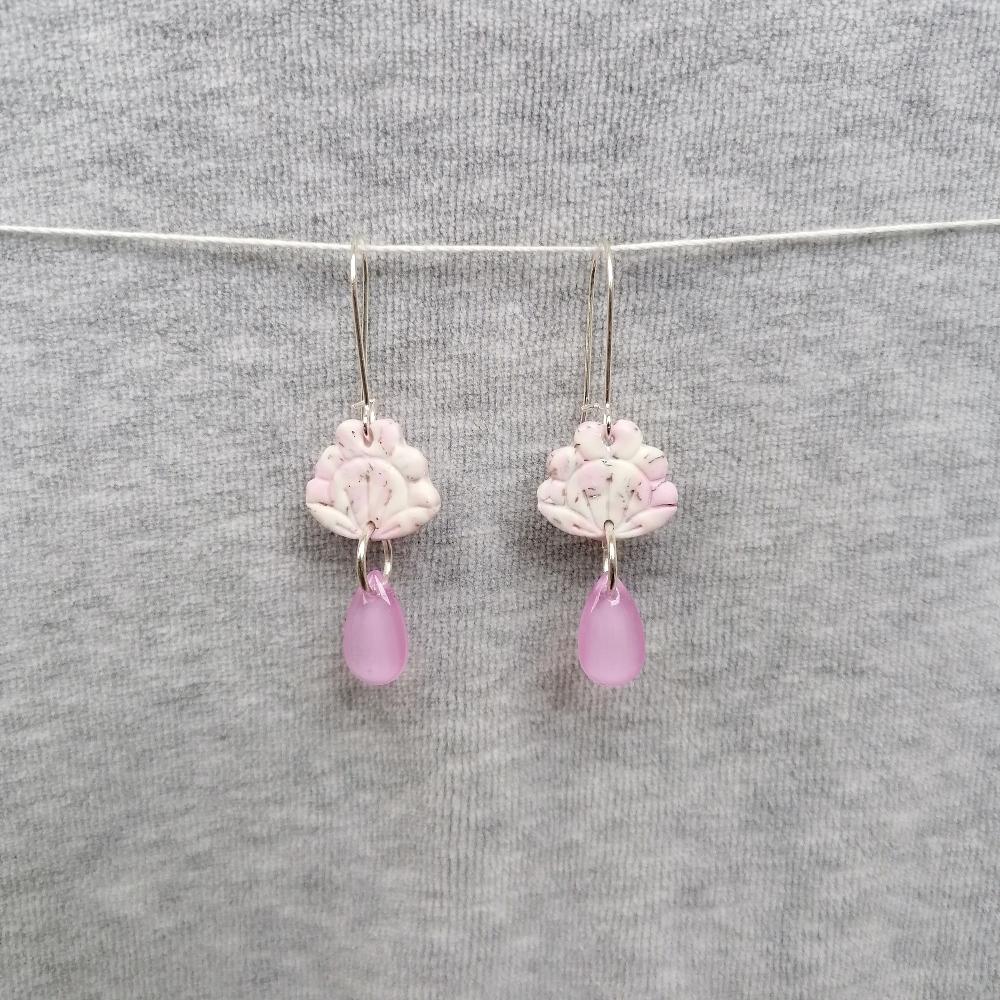 Boucle d'oreille _ "Pink Sweetness" 7b
