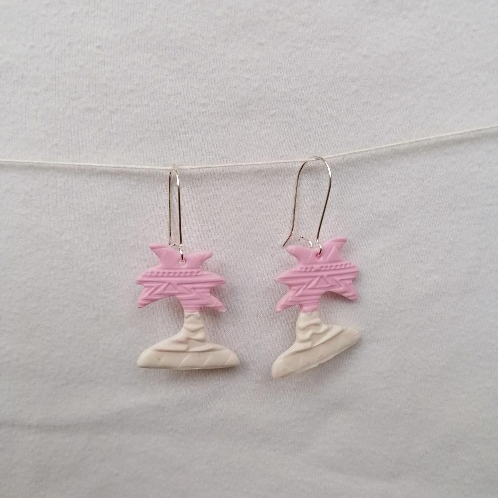 Boucle d'oreille _ "Pink Sweetness" 9c