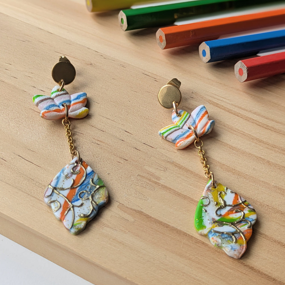 Boucles "Coup de Crayon II" — Modèle 6