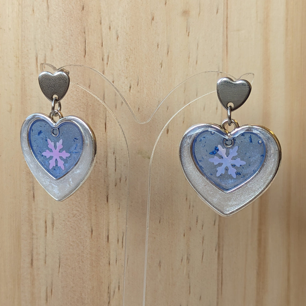 Boucles Résine "Noël" — Modèle 7
