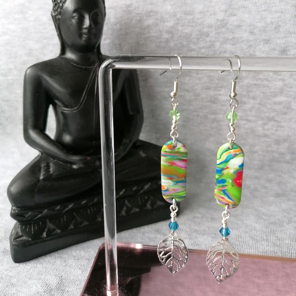 Boucle d'oreille _ "Pétillantes" Multi 12a