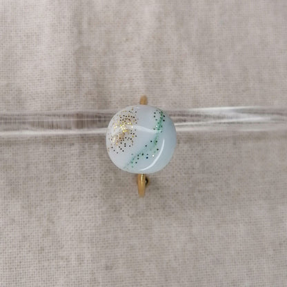 Bague ajustable polymère fait main - 1