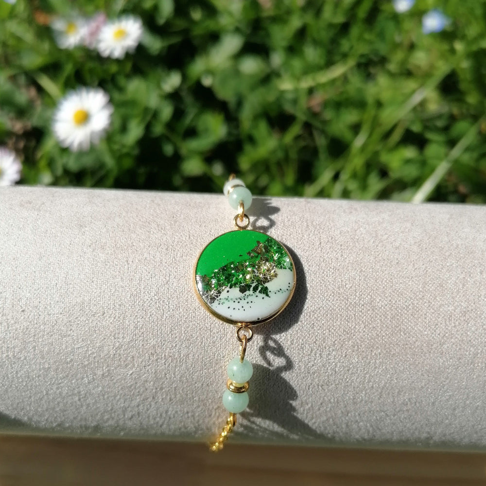 Bracelet perle acrylique - Saint Patrick L2-3
