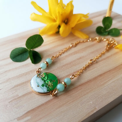 Bracelet perle acrylique - Saint Patrick L2-3