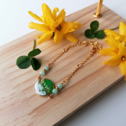 Bracelet perle acrylique - Saint Patrick L2-3
