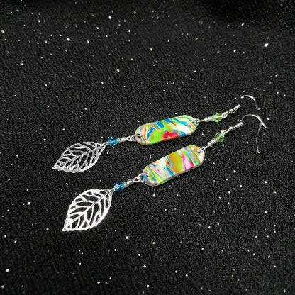Boucle d'oreille _ "Pétillantes" Multi 12d