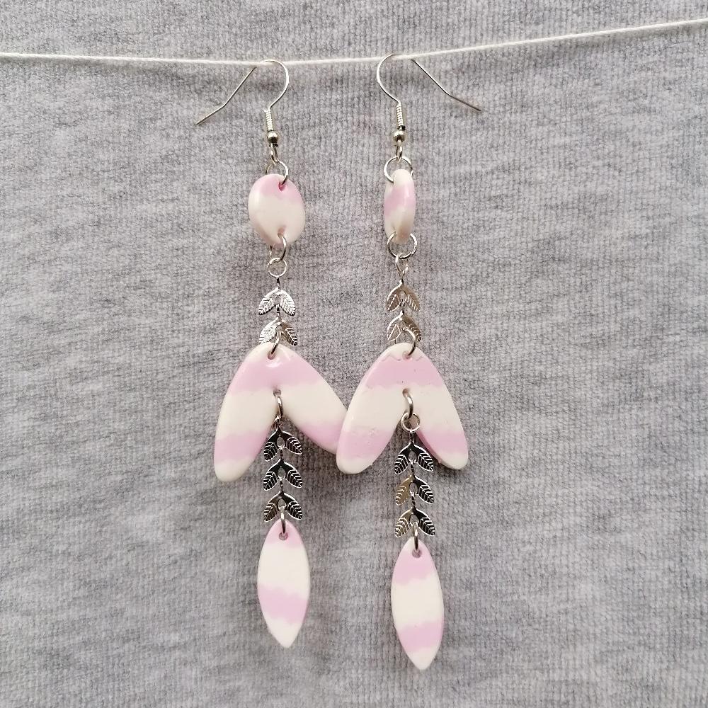 Boucle d'oreille _ "Pink Sweetness" 14b