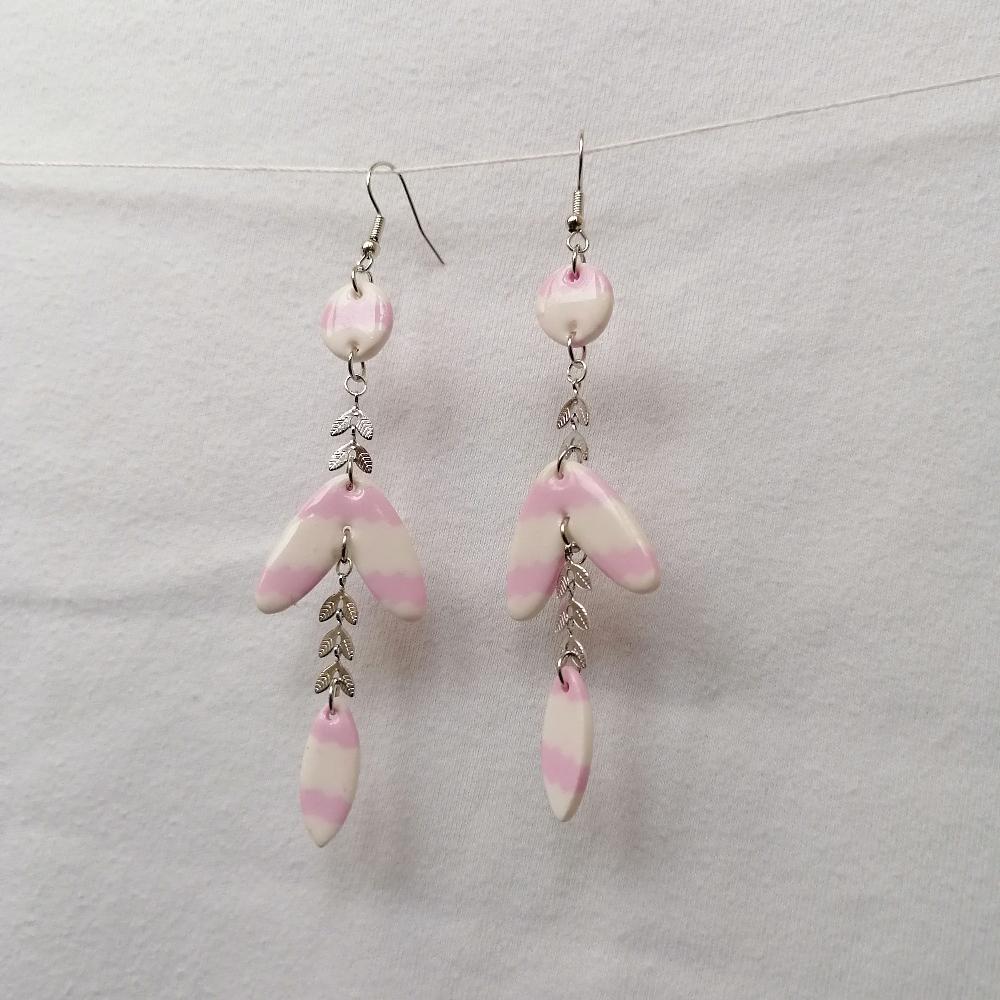 Boucle d'oreille _ "Pink Sweetness" 14c