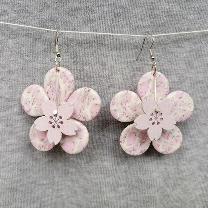 Boucle d'oreille _ "Pink Sweetness" 15b