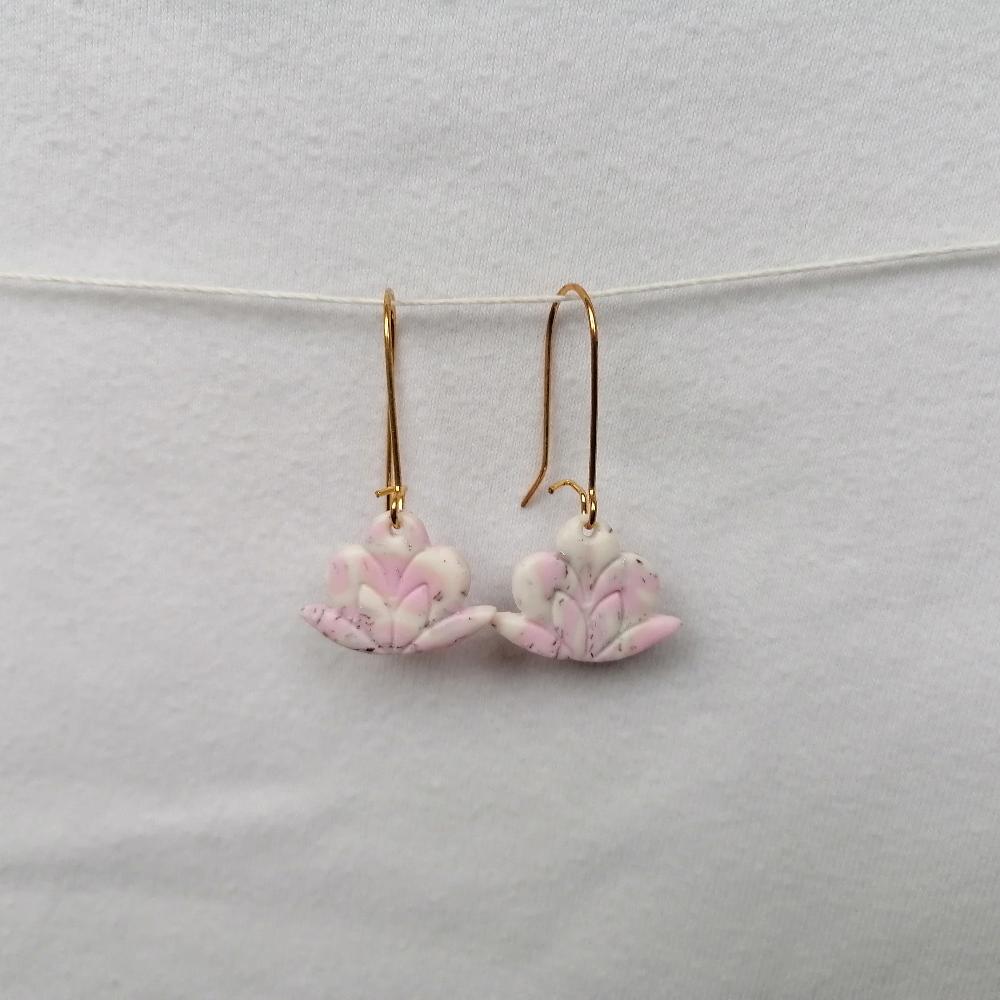 Boucle d'oreille _ "Pink Sweetness" 2c