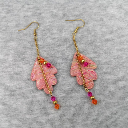 Boucle d'oreille _ "Terre de feu" 21b