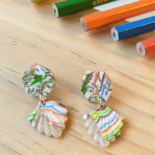 Boucles "Coup de Crayon II" — Modèle 13