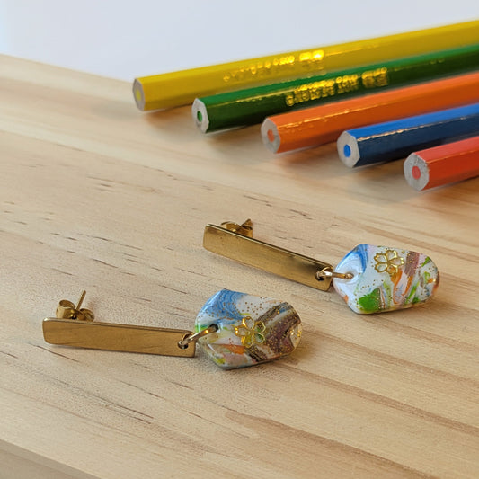 Boucles "Coup de Crayon II" — Modèle 15