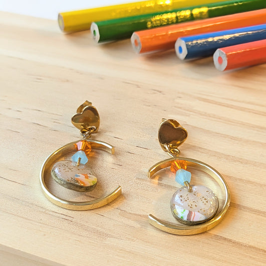 Boucles "Coup de Crayon II" — Modèle 17