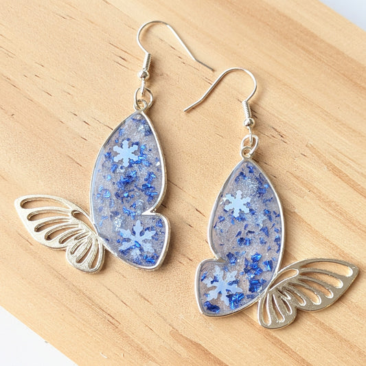 Boucles Résine "Noël" — Modèle 1