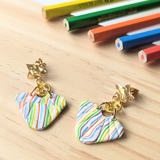 Boucles "Coup de Crayon II" — Modèle 1