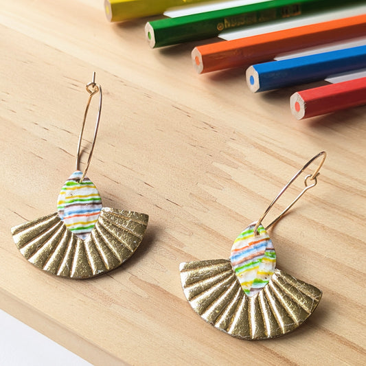 Boucles "Coup de Crayon II" — Modèle 2