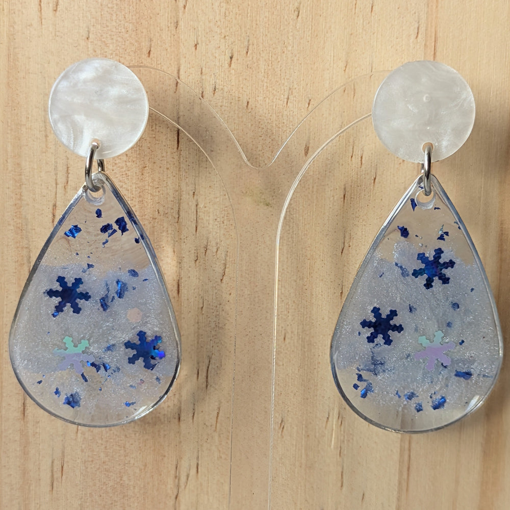 Boucles Résine "Noël" — Modèle 3