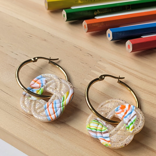 Boucles "Coup de Crayon II" — Modèle 3