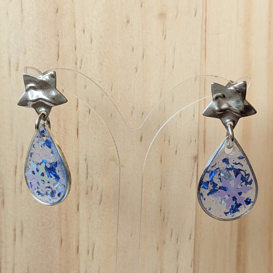 Boucles Résine "Noël" — Modèle 6